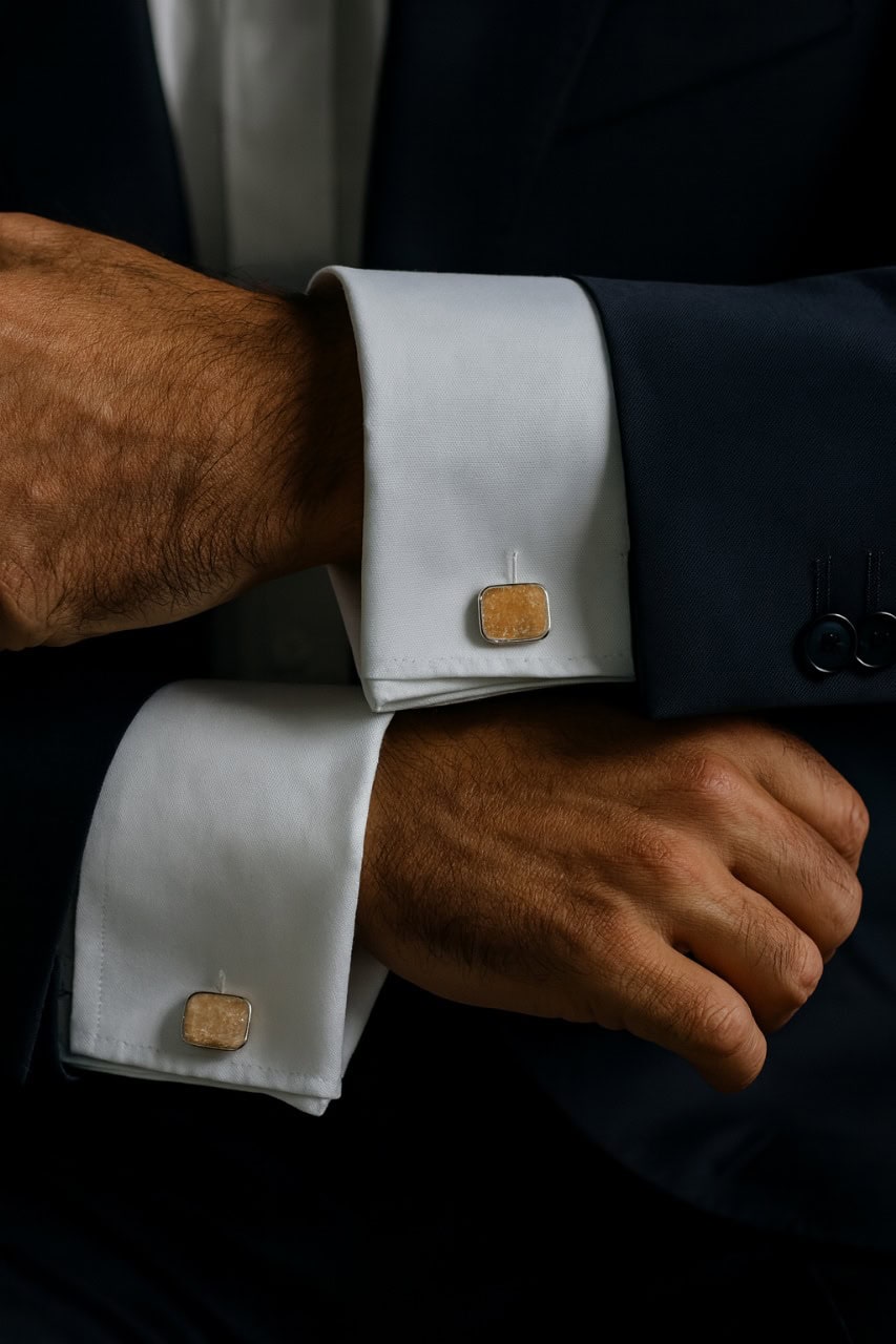 The author's cufflinks